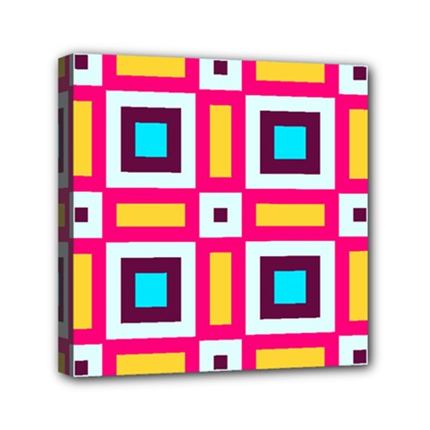 Cute Pretty Elegant Pattern Mini Canvas 6  X 6  (framed)