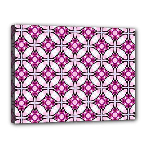 Cute Pretty Elegant Pattern Canvas 16  X 12  (framed)