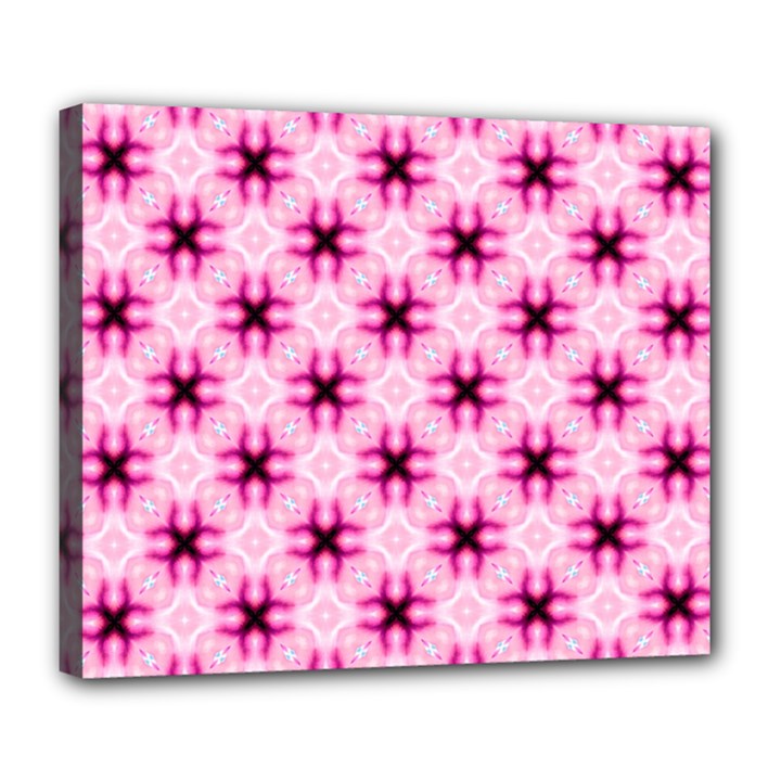 Cute Pretty Elegant Pattern Deluxe Canvas 24  x 20  (Framed)