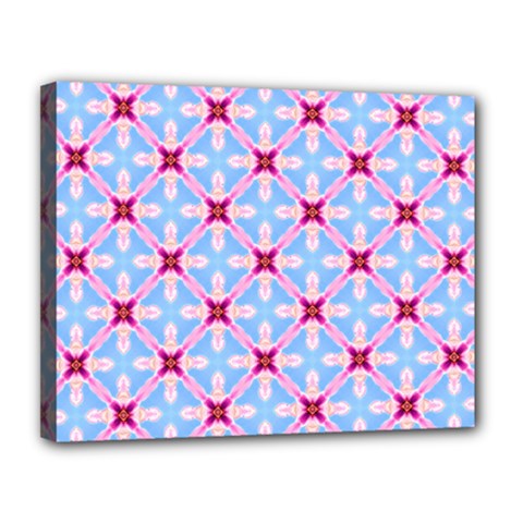 Cute Pretty Elegant Pattern Canvas 14  X 11  (framed) by GardenOfOphir