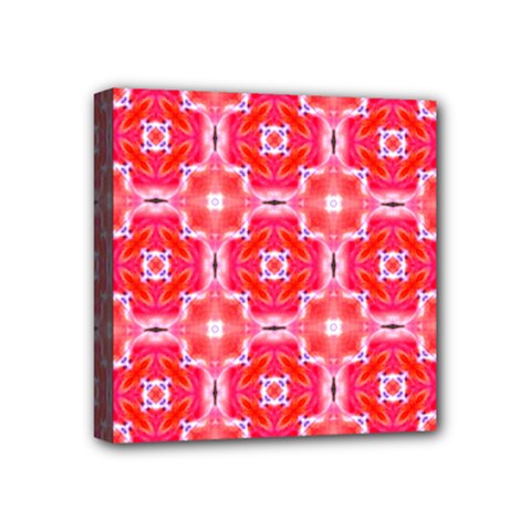 Cute Pretty Elegant Pattern Mini Canvas 4  X 4  (framed) by GardenOfOphir