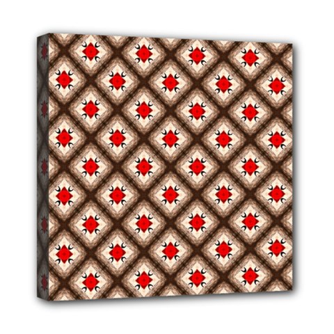 Cute Pretty Elegant Pattern Mini Canvas 8  X 8  (framed) by GardenOfOphir