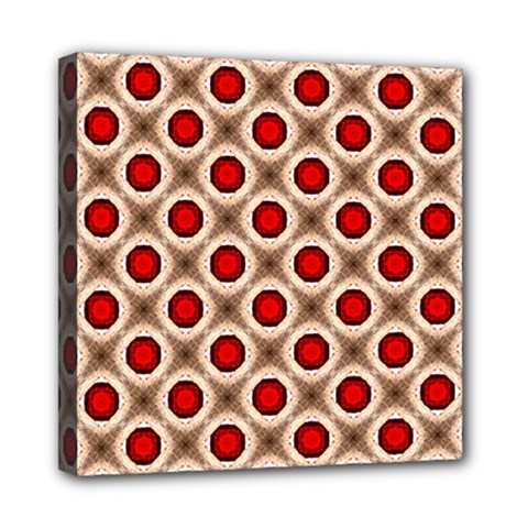 Cute Pretty Elegant Pattern Mini Canvas 8  X 8  (framed) by GardenOfOphir