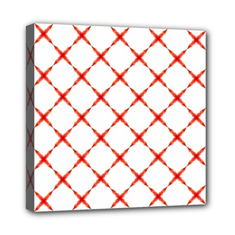 Cute Pretty Elegant Pattern Mini Canvas 8  X 8  (framed) by GardenOfOphir