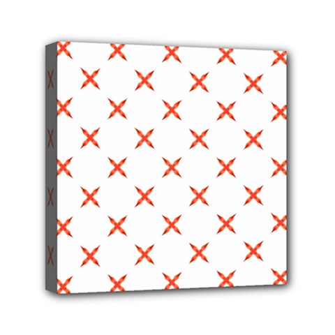 Cute Pretty Elegant Pattern Mini Canvas 6  X 6  (framed)