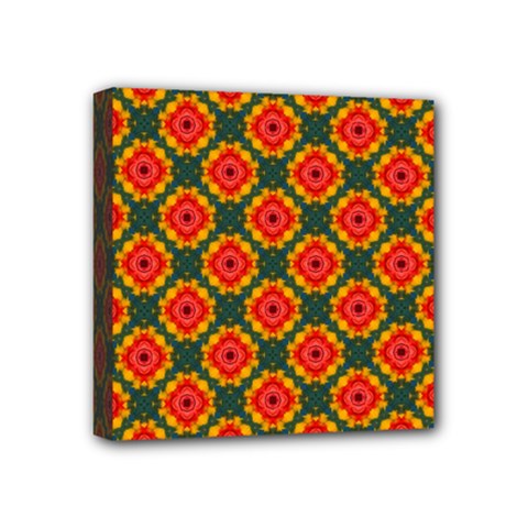 Cute Pretty Elegant Pattern Mini Canvas 4  X 4  (framed)