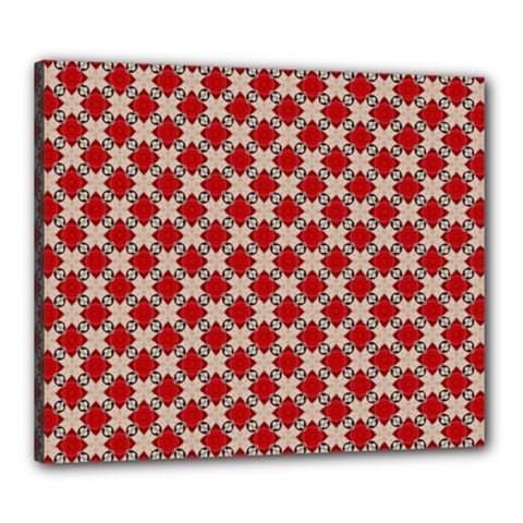 Cute Pretty Elegant Pattern Canvas 24  X 20  (framed)