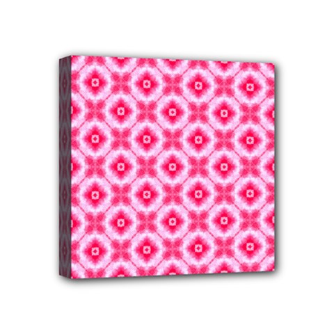 Cute Pretty Elegant Pattern Mini Canvas 4  X 4  (framed) by GardenOfOphir