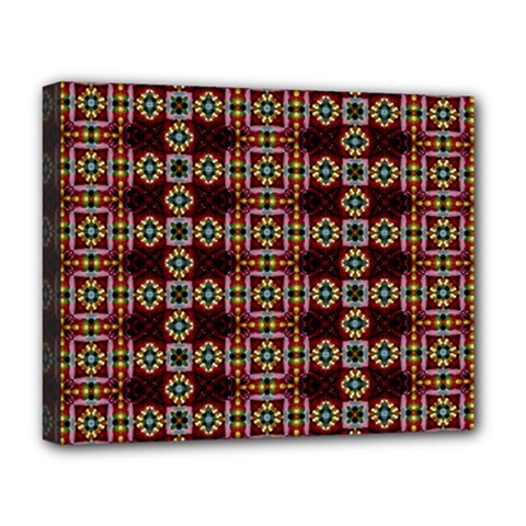 Cute Pretty Elegant Pattern Deluxe Canvas 20  X 16  (framed)