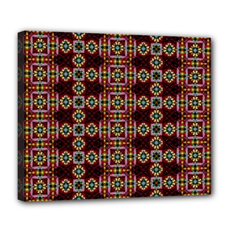 Cute Pretty Elegant Pattern Deluxe Canvas 24  X 20  (framed)