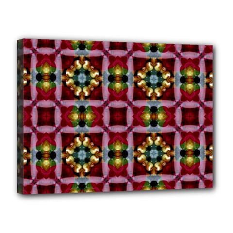 Cute Pretty Elegant Pattern Canvas 16  X 12  (framed)