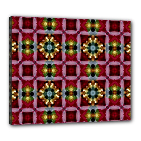 Cute Pretty Elegant Pattern Canvas 24  X 20  (framed)