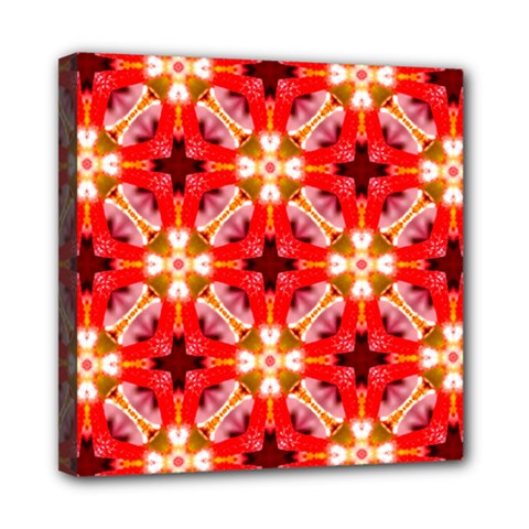 Cute Pretty Elegant Pattern Mini Canvas 8  X 8  (framed) by GardenOfOphir