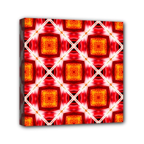 Cute Pretty Elegant Pattern Mini Canvas 6  X 6  (framed)