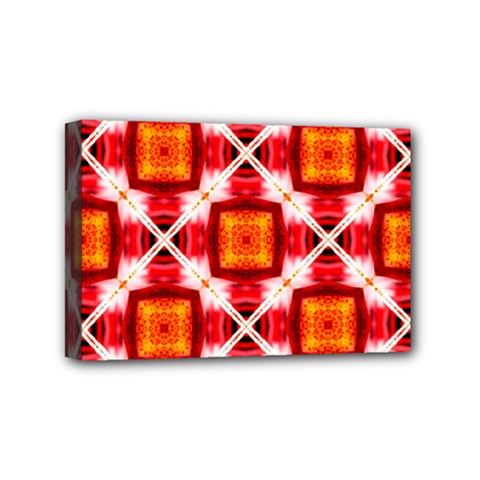 Cute Pretty Elegant Pattern Mini Canvas 6  X 4  (framed) by GardenOfOphir