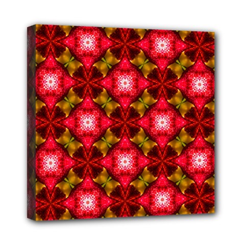 Cute Pretty Elegant Pattern Mini Canvas 8  X 8  (framed) by GardenOfOphir