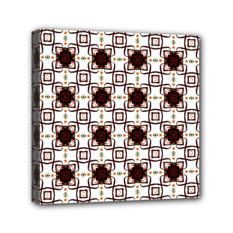 Cute Pretty Elegant Pattern Mini Canvas 6  X 6  (framed)