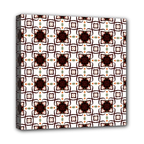 Cute Pretty Elegant Pattern Mini Canvas 8  X 8  (framed) by GardenOfOphir