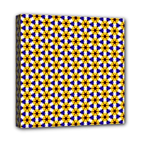 Cute Pretty Elegant Pattern Mini Canvas 8  X 8  (framed) by GardenOfOphir