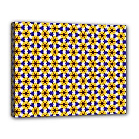 Cute Pretty Elegant Pattern Canvas 14  X 11  (framed) by GardenOfOphir