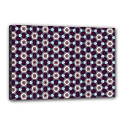 Cute Pretty Elegant Pattern Canvas 18  X 12  (framed)