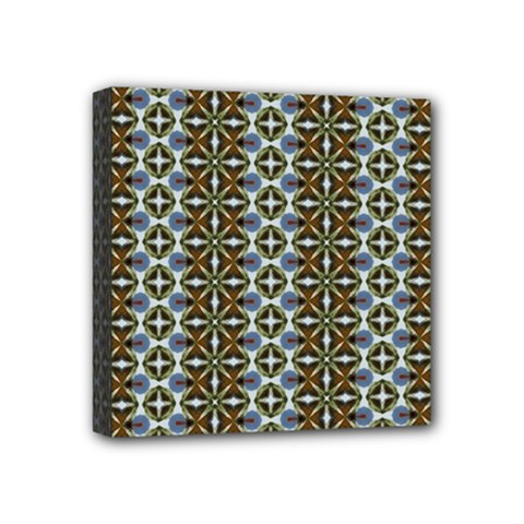 Cute Pretty Elegant Pattern Mini Canvas 4  X 4  (framed) by GardenOfOphir