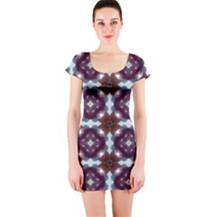 Cute Pretty Elegant Pattern Short Sleeve Bodycon Dress by GardenOfOphir