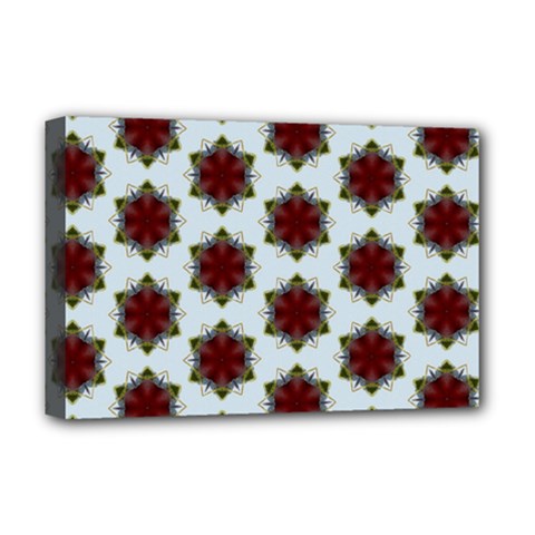 Cute Pretty Elegant Pattern Deluxe Canvas 18  X 12  (framed)