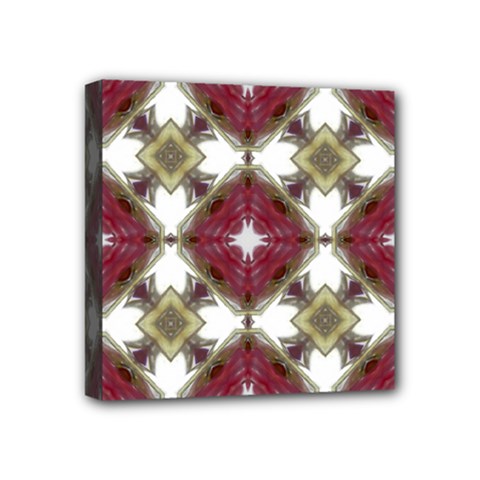 Cute Pretty Elegant Pattern Mini Canvas 4  X 4  (framed)