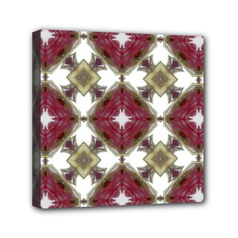 Cute Pretty Elegant Pattern Mini Canvas 6  X 6  (framed)