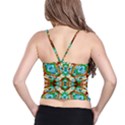 Colorful Modern Pattern Collage Women s Spaghetti Strap Bra Top View2