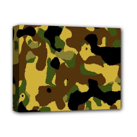 Camo Pattern  Deluxe Canvas 14  X 11  (framed)