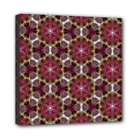 Cute Pretty Elegant Pattern Mini Canvas 8  X 8  (framed) by GardenOfOphir