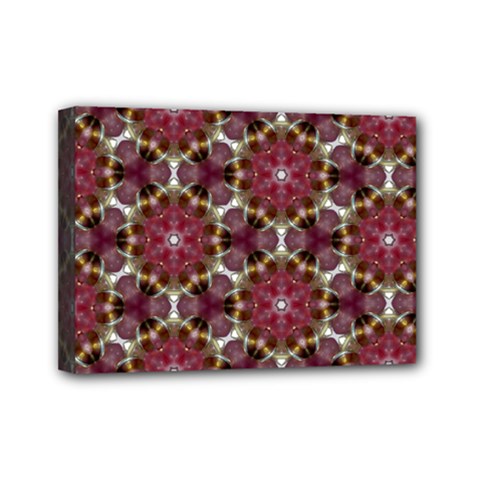 Cute Pretty Elegant Pattern Mini Canvas 7  X 5  (framed)