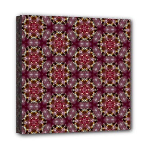 Cute Pretty Elegant Pattern Mini Canvas 8  X 8  (framed) by GardenOfOphir