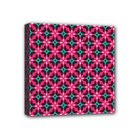 Cute Pretty Elegant Pattern Mini Canvas 4  X 4  (framed) by GardenOfOphir