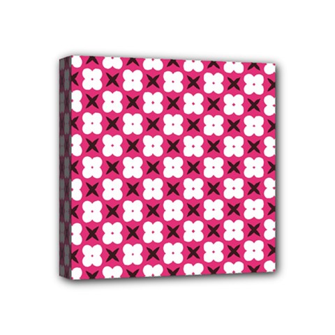 Cute Pretty Elegant Pattern Mini Canvas 4  X 4  (framed)