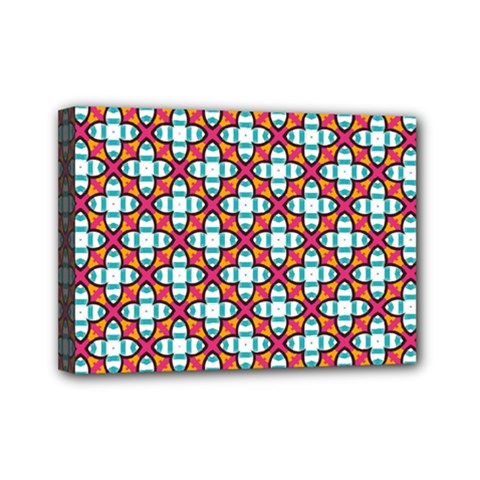 Cute Pretty Elegant Pattern Mini Canvas 7  X 5  (framed) by GardenOfOphir