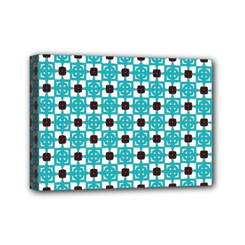 Cute Pretty Elegant Pattern Mini Canvas 7  X 5  (framed)