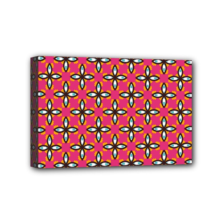 Cute Pretty Elegant Pattern Mini Canvas 6  x 4  (Framed)