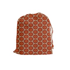 Cute Pretty Elegant Pattern Drawstring Pouch (large)