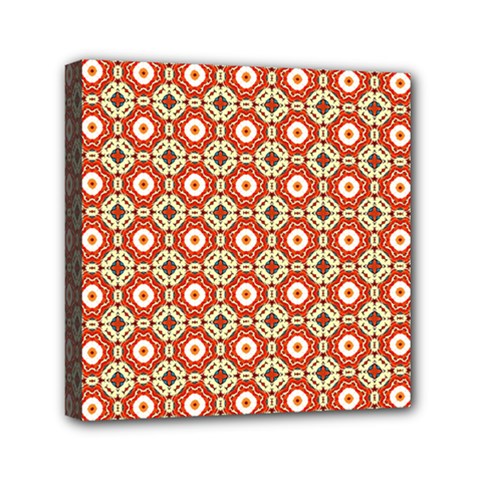 Cute Pretty Elegant Pattern Mini Canvas 6  X 6  (framed) by GardenOfOphir