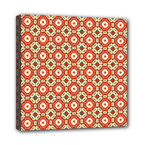 Cute Pretty Elegant Pattern Mini Canvas 8  X 8  (framed) by GardenOfOphir