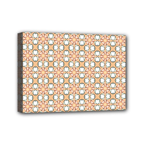 Cute Pretty Elegant Pattern Mini Canvas 7  X 5  (framed)