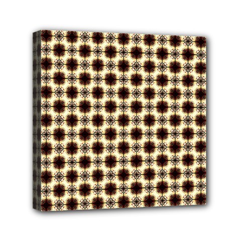 Cute Pretty Elegant Pattern Mini Canvas 6  X 6  (framed)