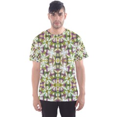 Neo Noveau Style Floral Print Men s Sport Mesh Tee