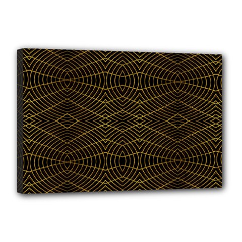 Futuristic Geometric Design Canvas 18  X 12  (framed) by dflcprints