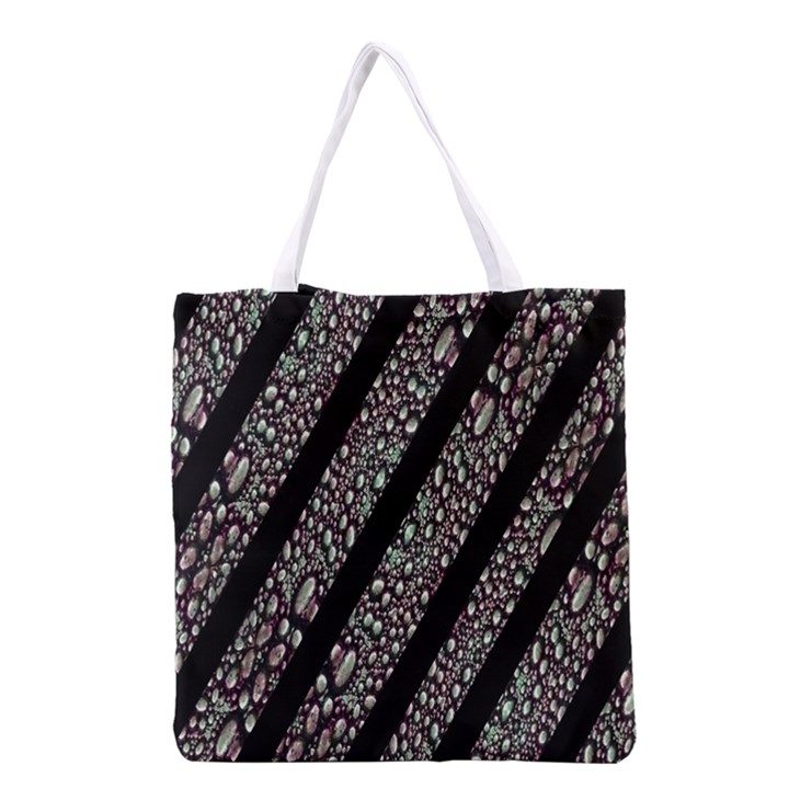 Organic Texture Stripe Pattern Grocery Tote Bag