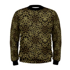 Celtic Golden Arabesque Print Men s Sweatshirt by dflcprintsclothing