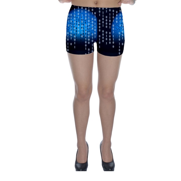 Binary Rain Skinny Shorts